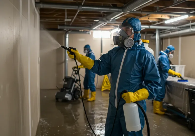 Basement Sanitization and Antimicrobial Treatment process in Lake Sarasota, FL